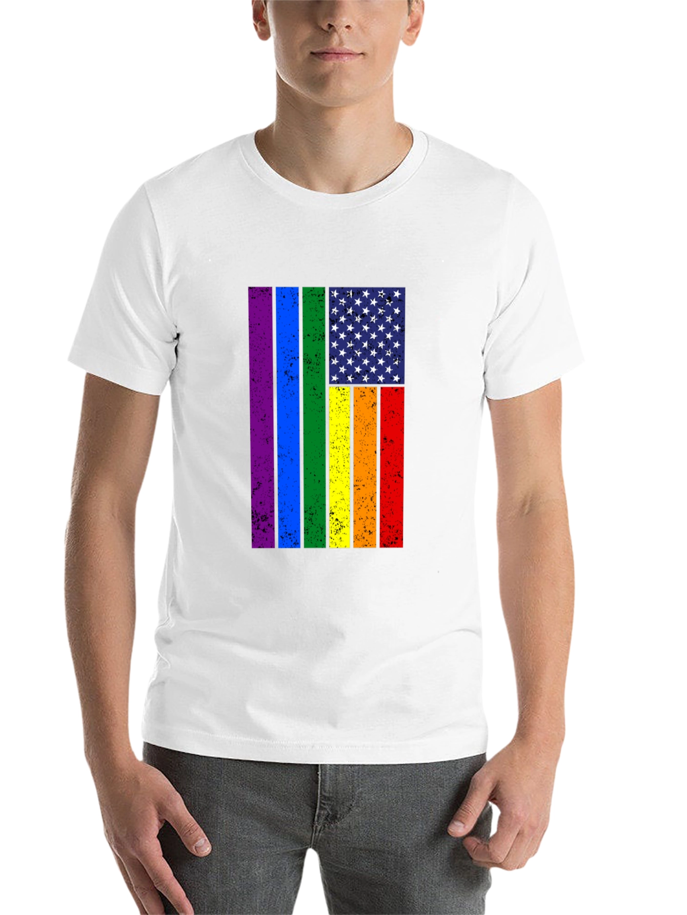 Rainbow Flag USA Pride T-Shirt