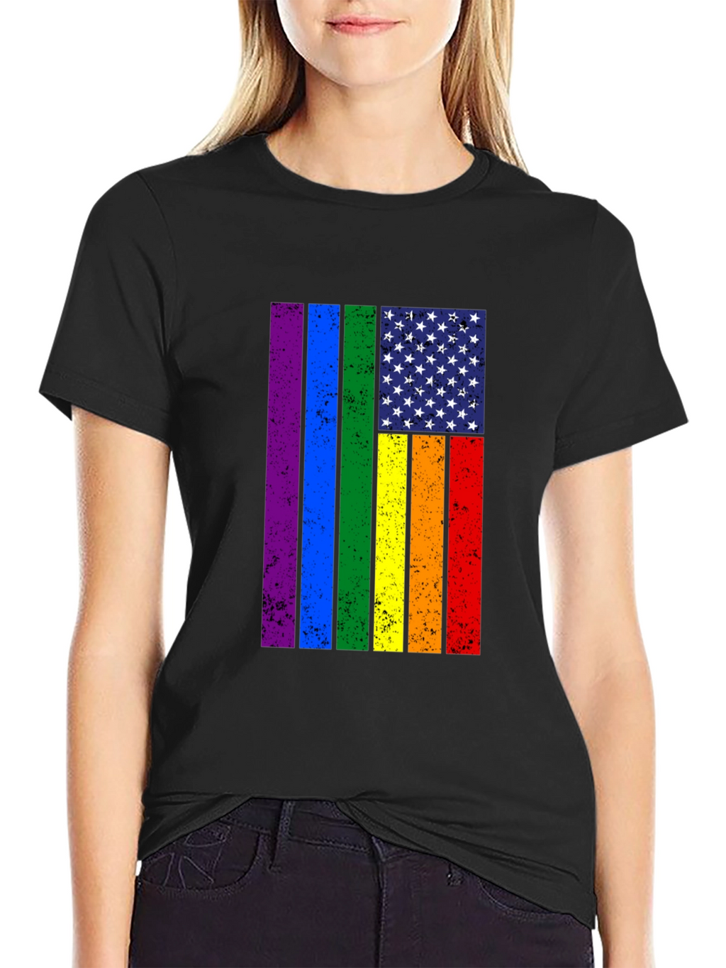 Rainbow Flag USA Pride T-Shirt