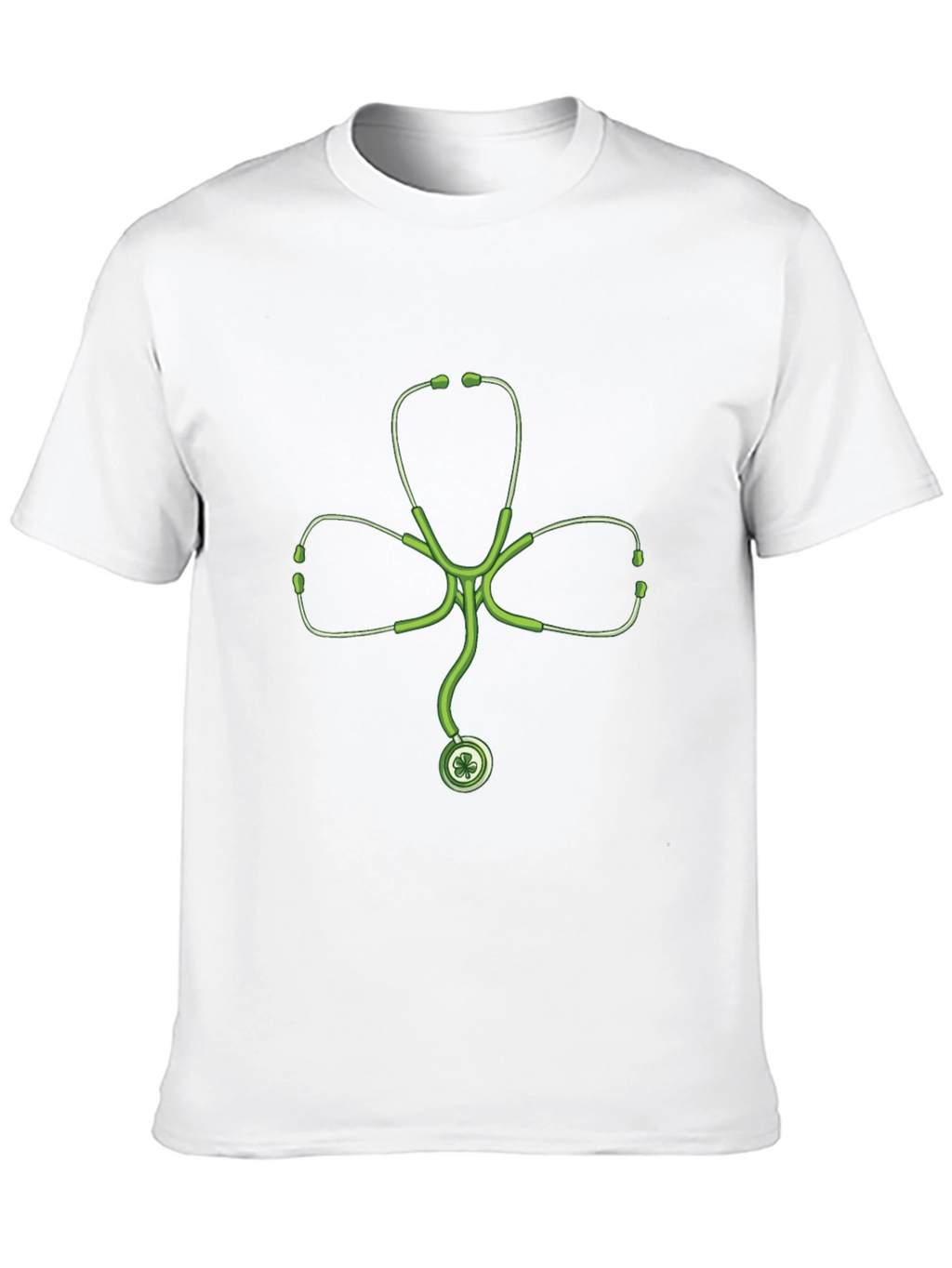 St Patricks Day Shamrock Stethoscope T-Shirt