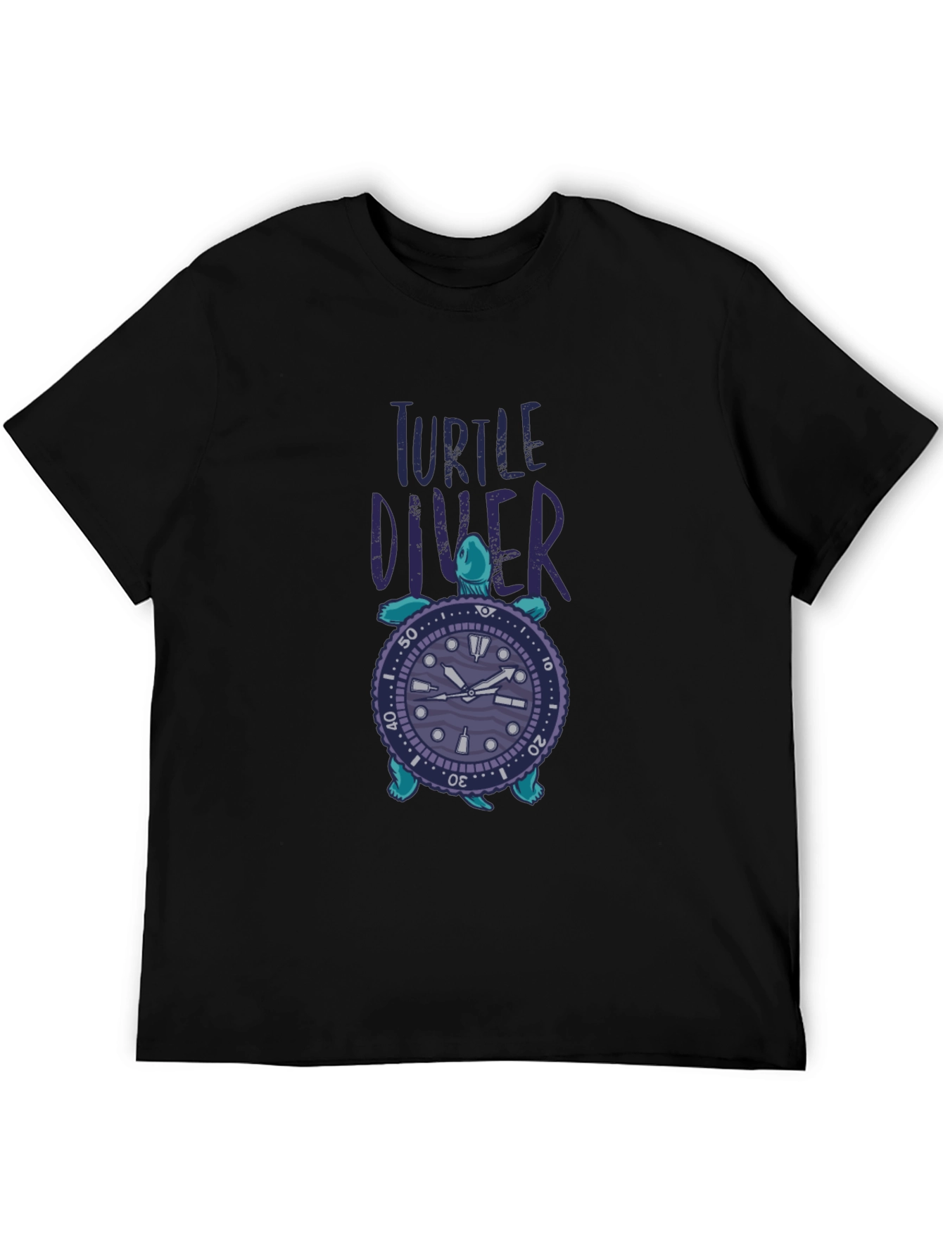 Turtle Diver Graphic Tee - Unique Design