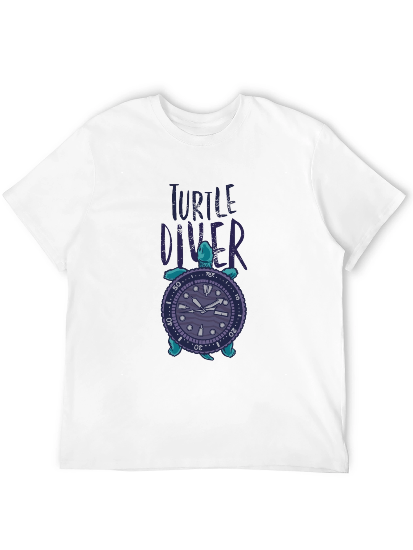 Turtle Diver Graphic Tee - Unique Design