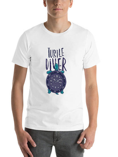 Turtle Diver Graphic Tee - Unique Design