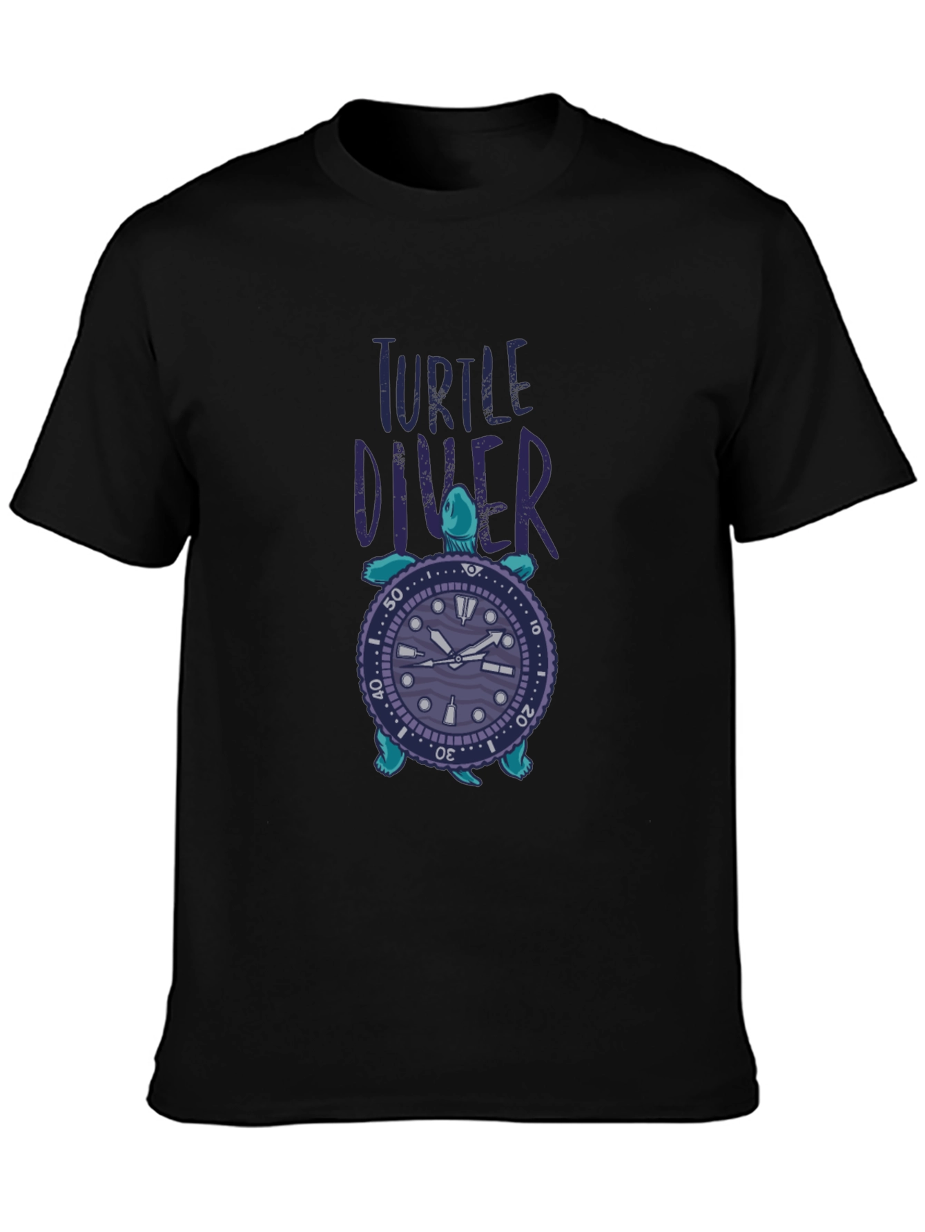 Turtle Diver Graphic Tee - Unique Design