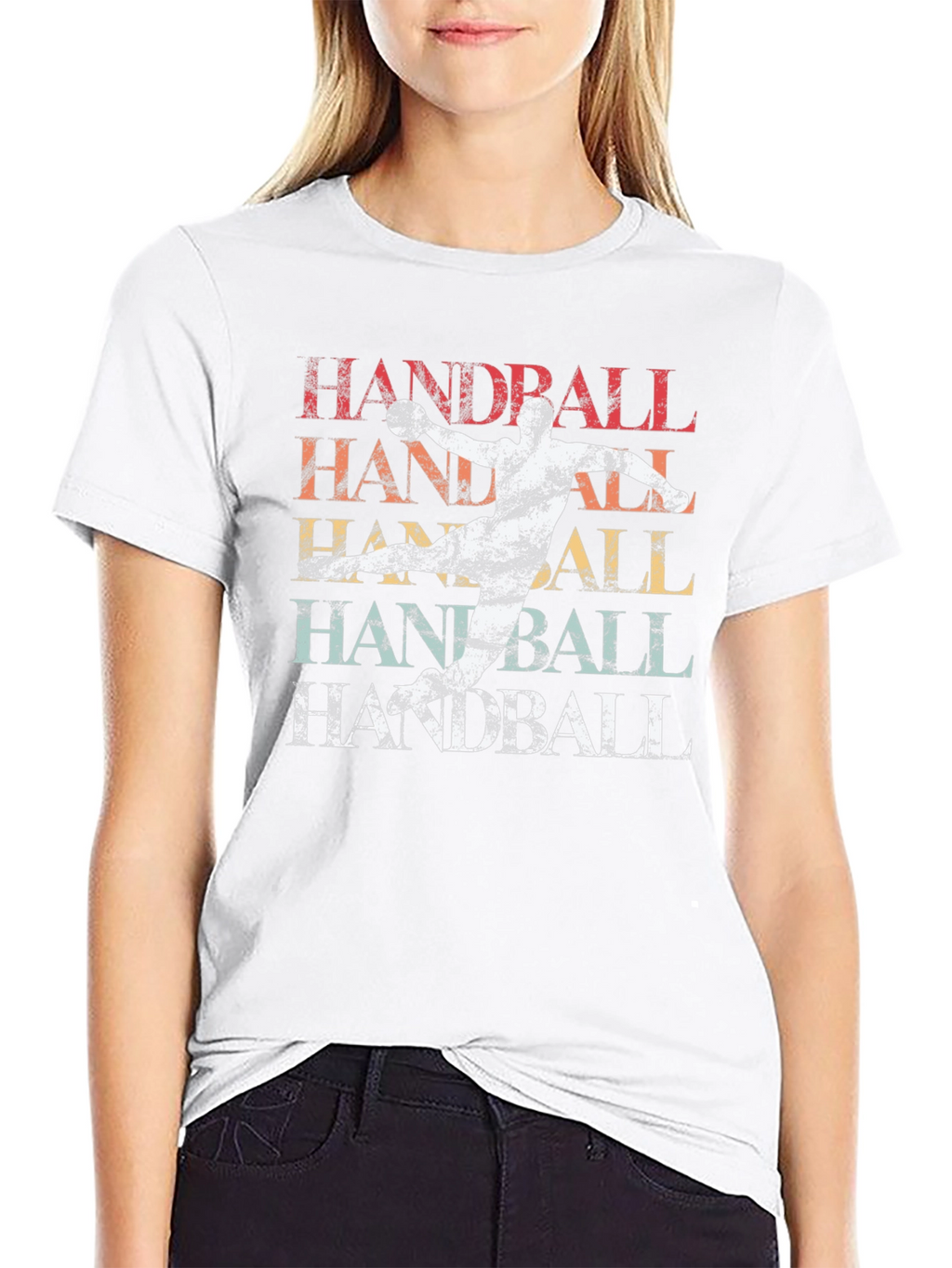 Handball Retro Style Graphic T-Shirt