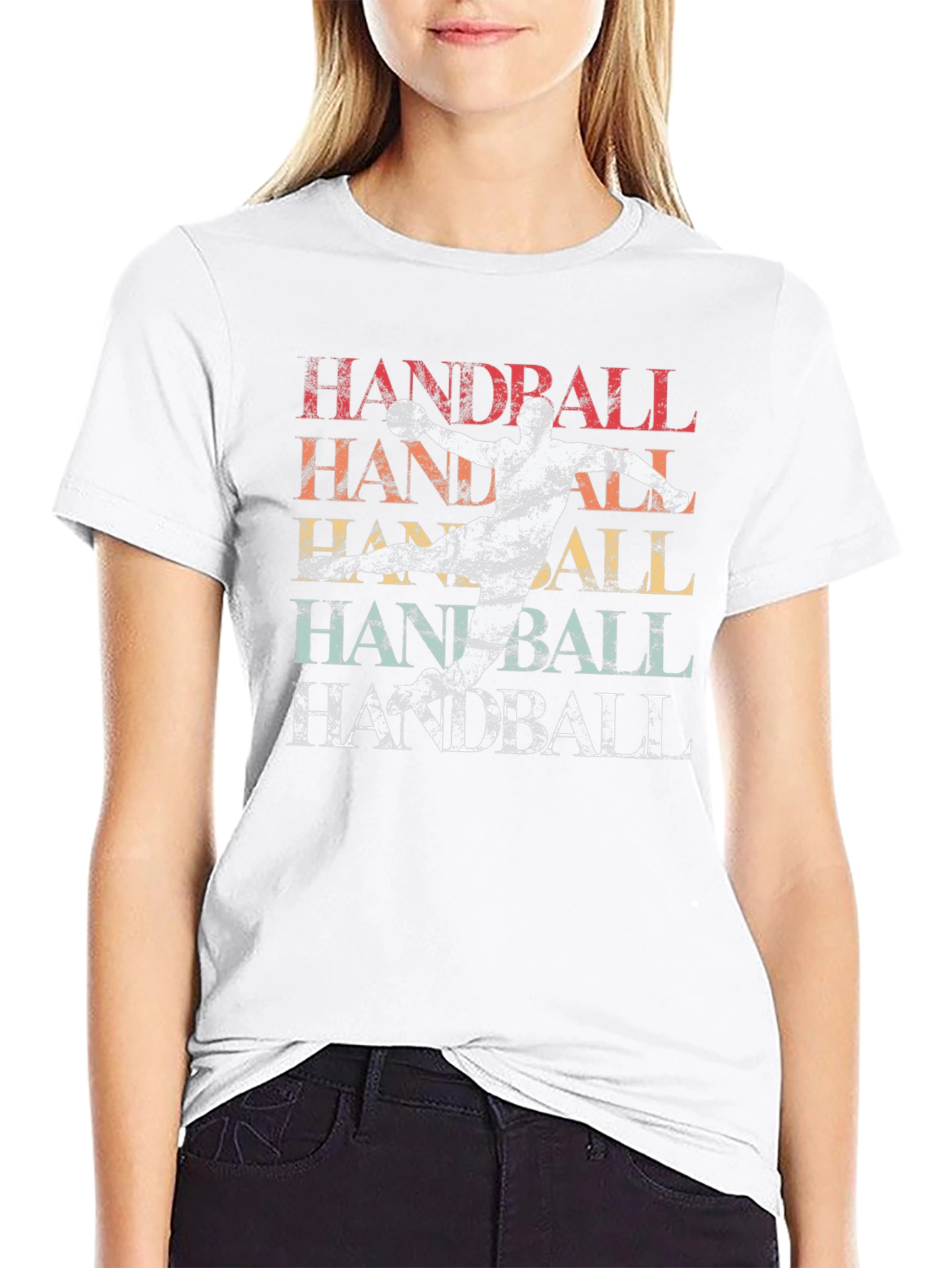 Handball Retro Style Graphic T-Shirt