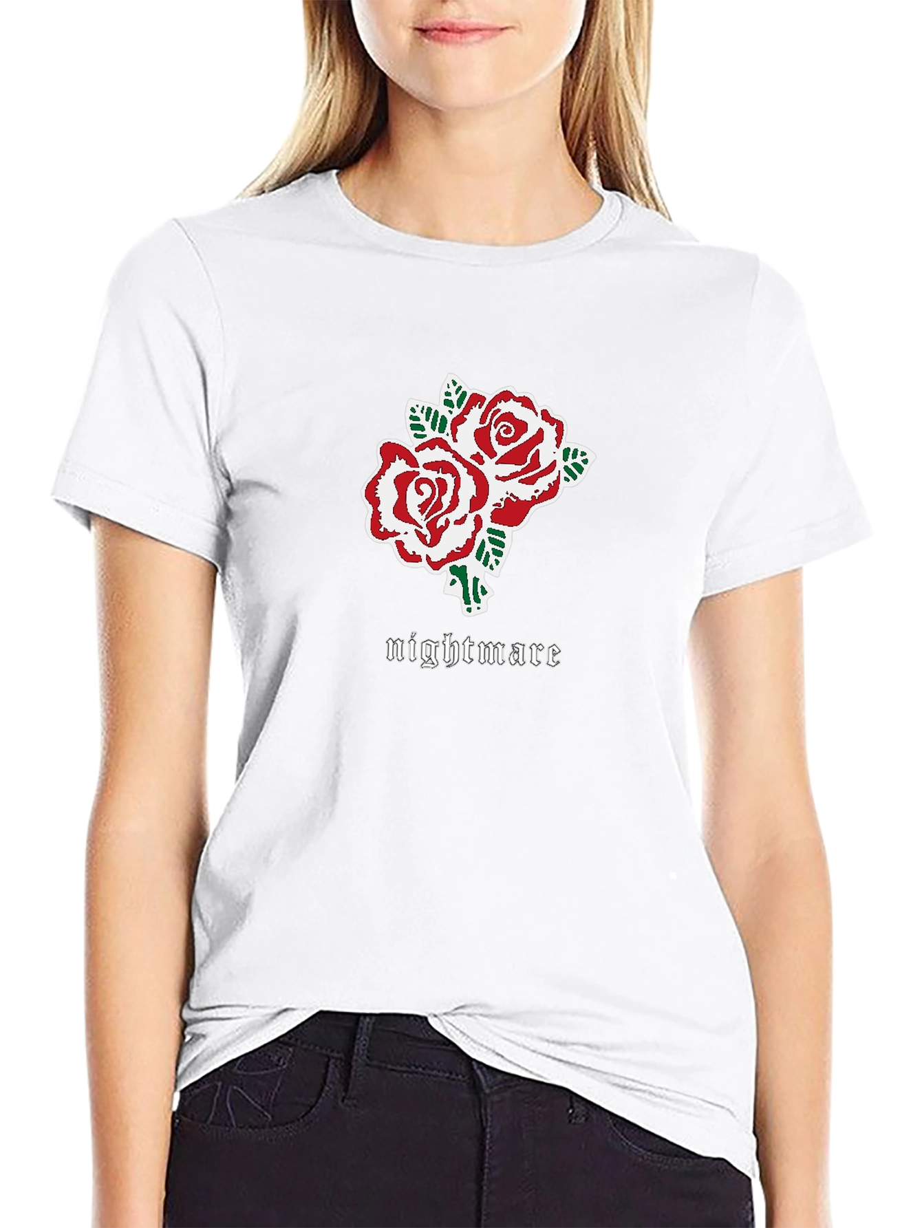 Nightmare Roses Graphic Tee - Black