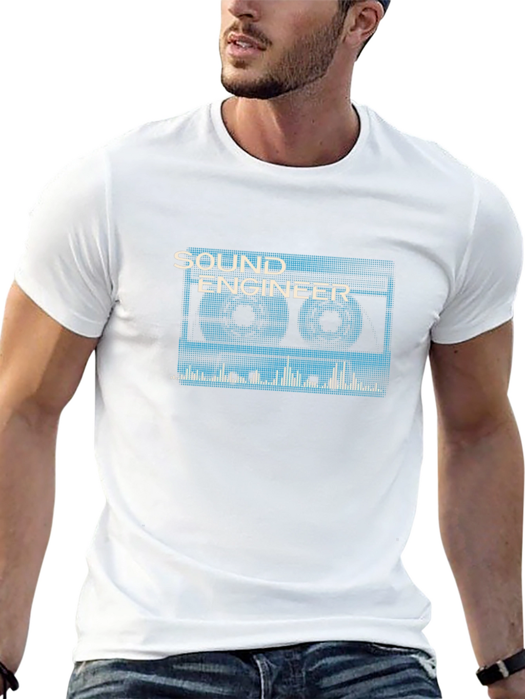 Sound Engineer Cassette Tape Graphic T-Shirt