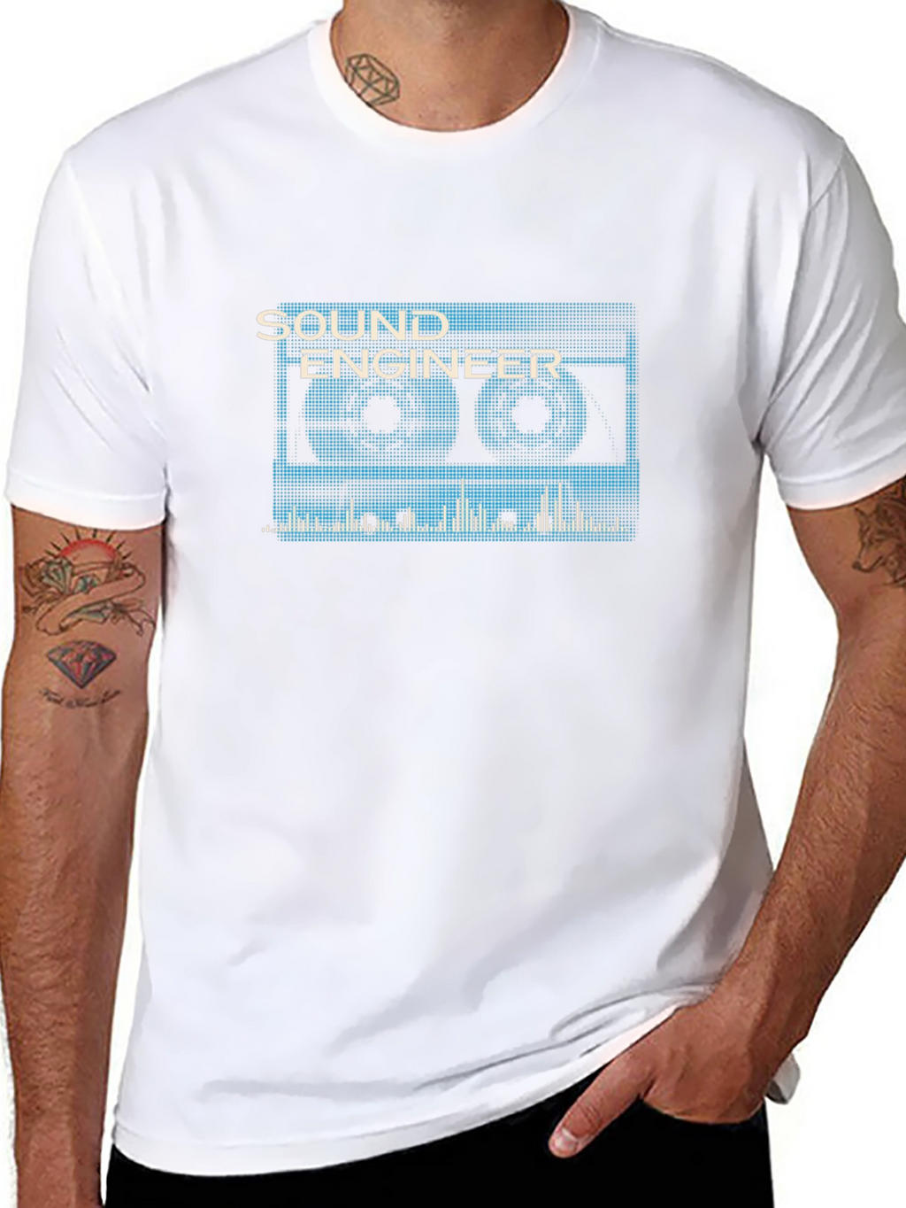 Sound Engineer Cassette Tape Graphic T-Shirt