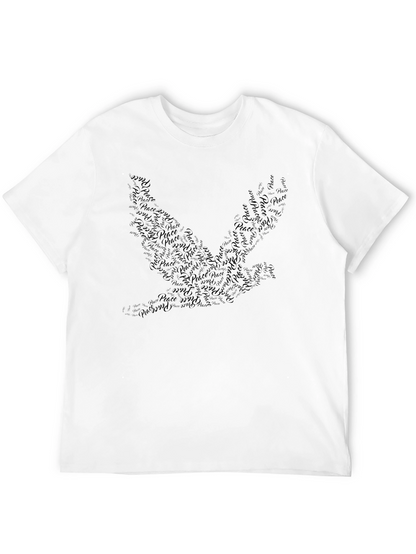 Dove Peace Symbol Graphic Tee - Stylish Mens Shirt