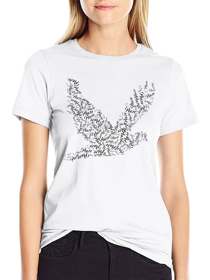 Dove Peace Symbol Graphic Tee - Stylish Mens Shirt