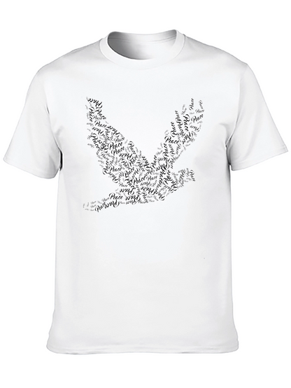 Dove Peace Symbol Graphic Tee - Stylish Mens Shirt