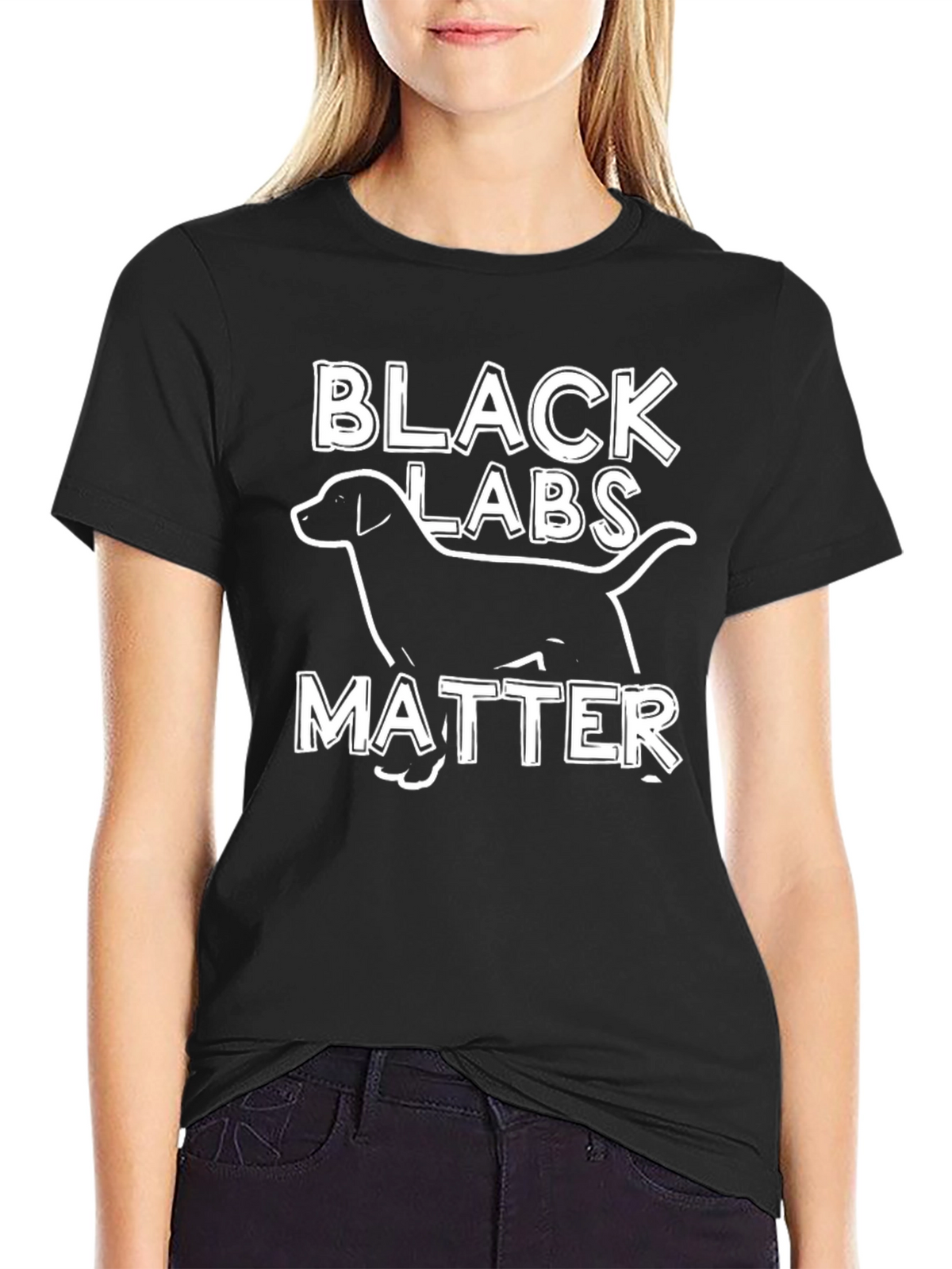 Black Labs Matter T-Shirt Funny Dog Tee