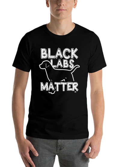 Black Labs Matter T-Shirt Funny Dog Tee