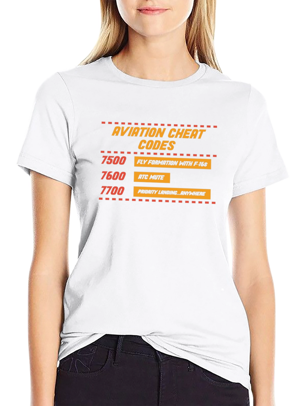 Aviation Cheat Codes T-Shirt - Pilot Humor