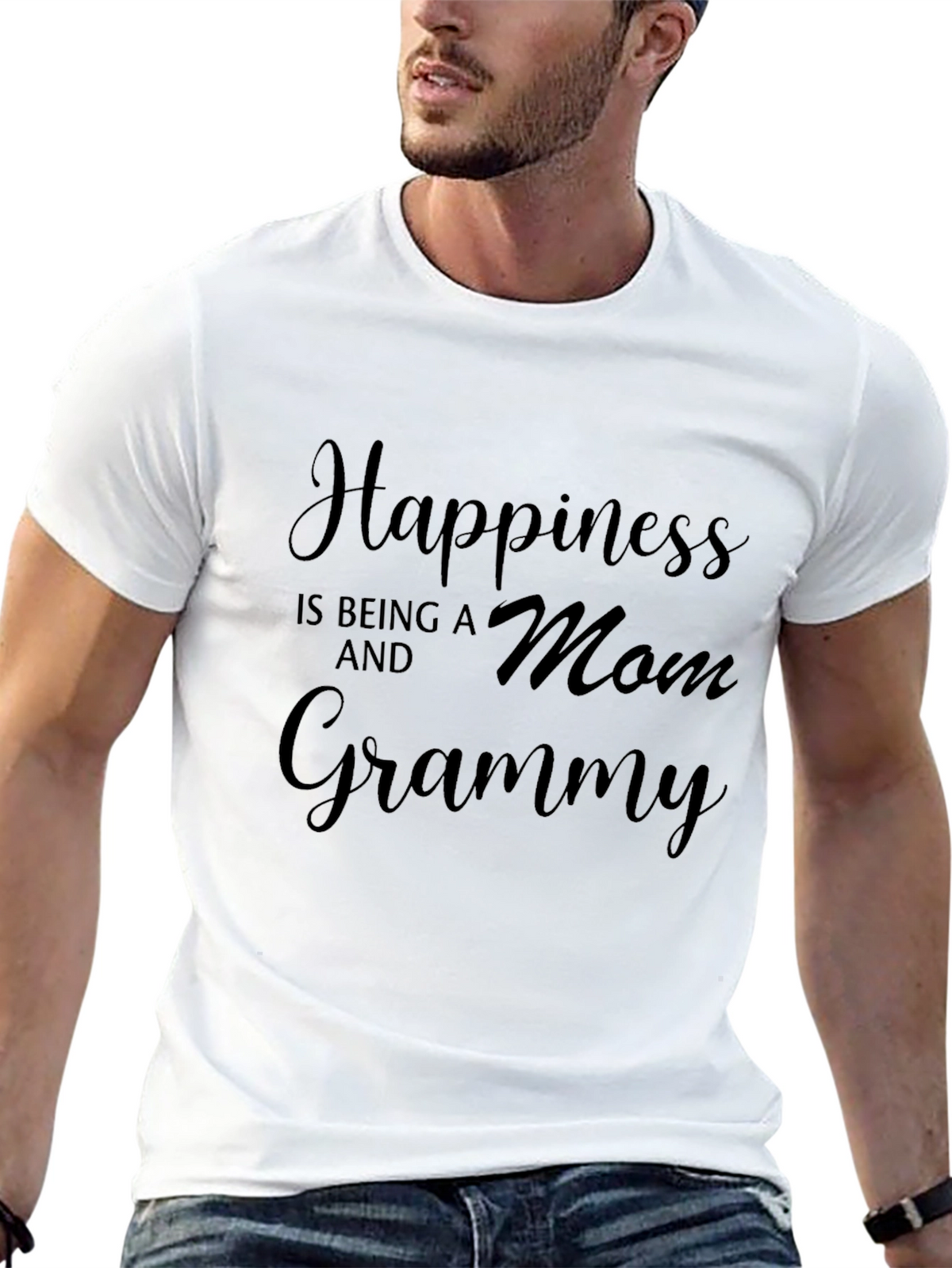 Happiness is Being a Mom and Grammy T-Shirt