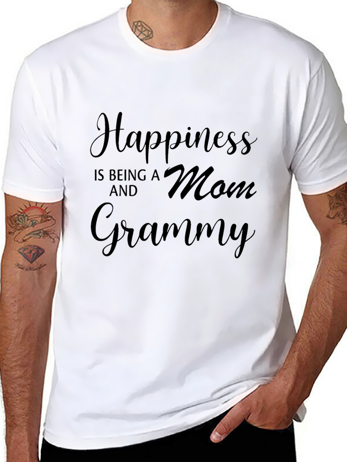 Happiness is Being a Mom and Grammy T-Shirt