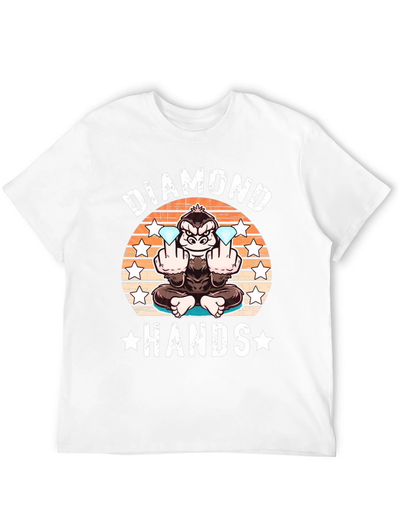 Diamond Hands Gorilla Graphic Tee