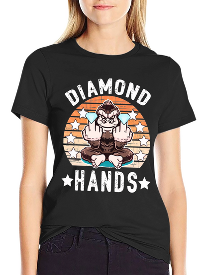 Diamond Hands Gorilla Graphic Tee