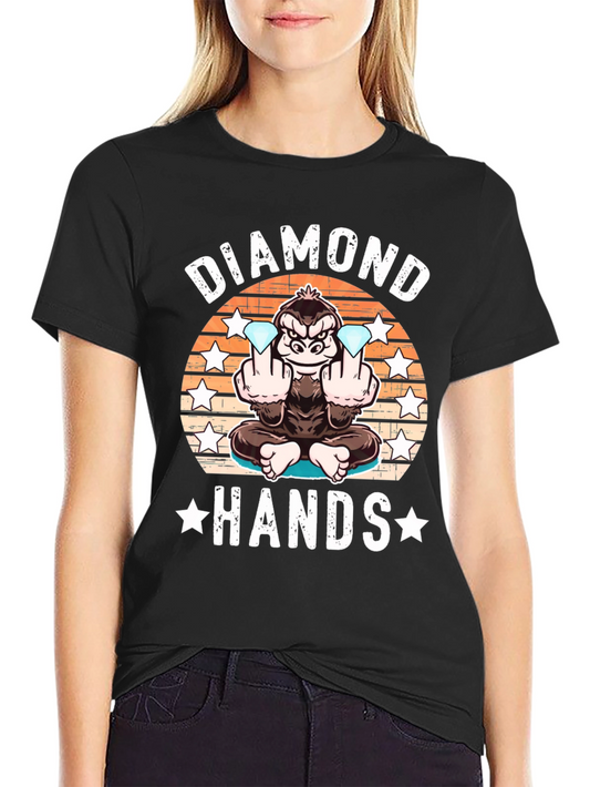 Diamond Hands Gorilla Graphic Tee