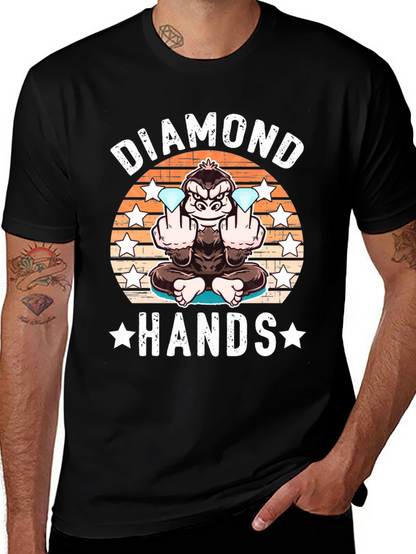 Diamond Hands Gorilla Graphic Tee