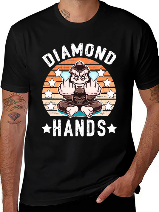 Diamond Hands Gorilla Graphic Tee