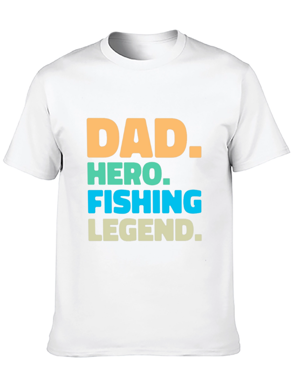 Dad Hero Fishing Legend Graphic T-Shirt