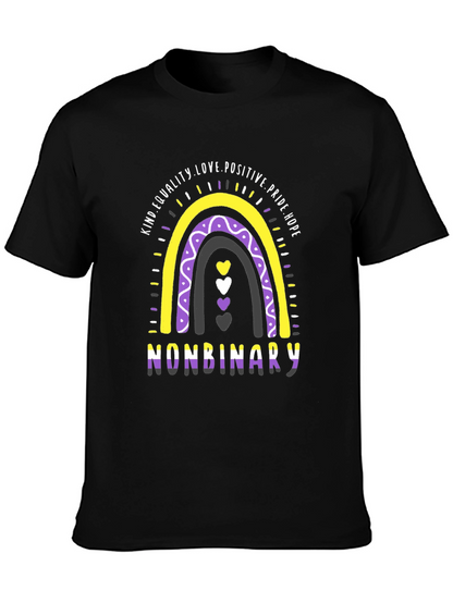Nonbinary Pride Rainbow T-Shirt