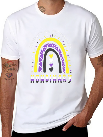 Nonbinary Pride Rainbow T-Shirt