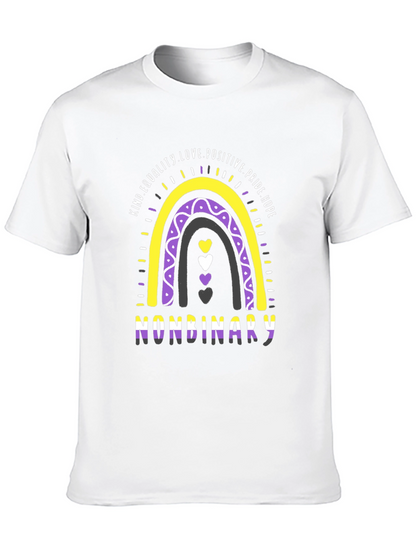 Nonbinary Pride Rainbow T-Shirt