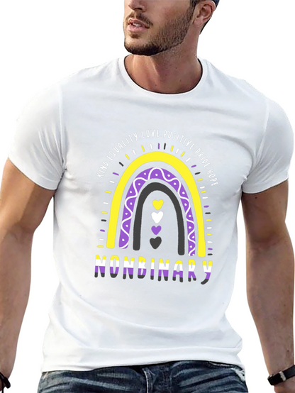 Nonbinary Pride Rainbow T-Shirt