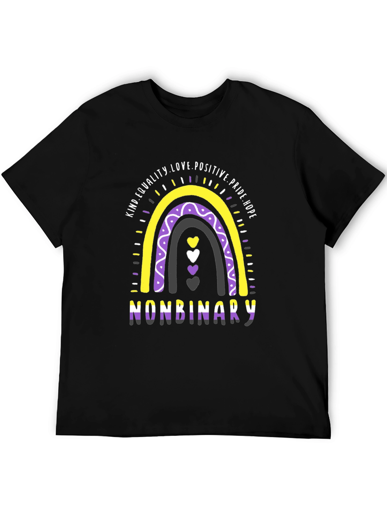 Nonbinary Pride Rainbow T-Shirt
