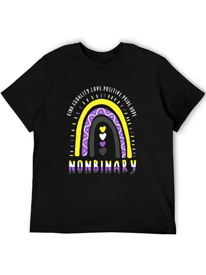 Nonbinary Pride Rainbow T-Shirt