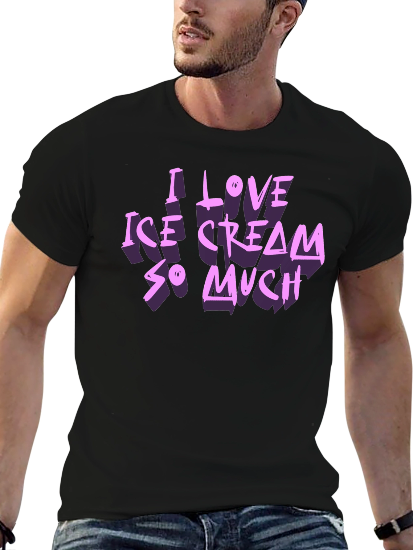 I Love Ice Cream So Much Graphic T-Shirt