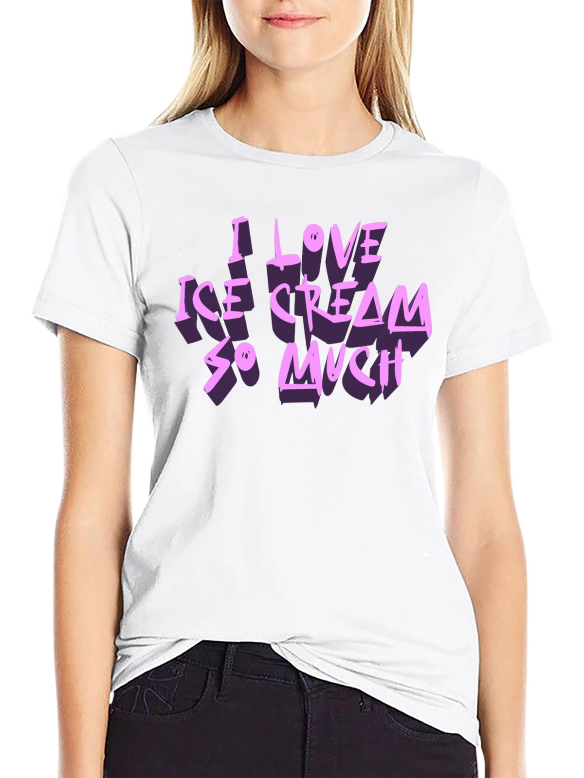 I Love Ice Cream So Much Graphic T-Shirt