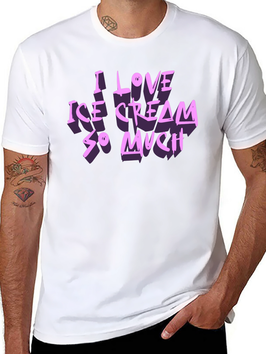 I Love Ice Cream So Much Graphic T-Shirt