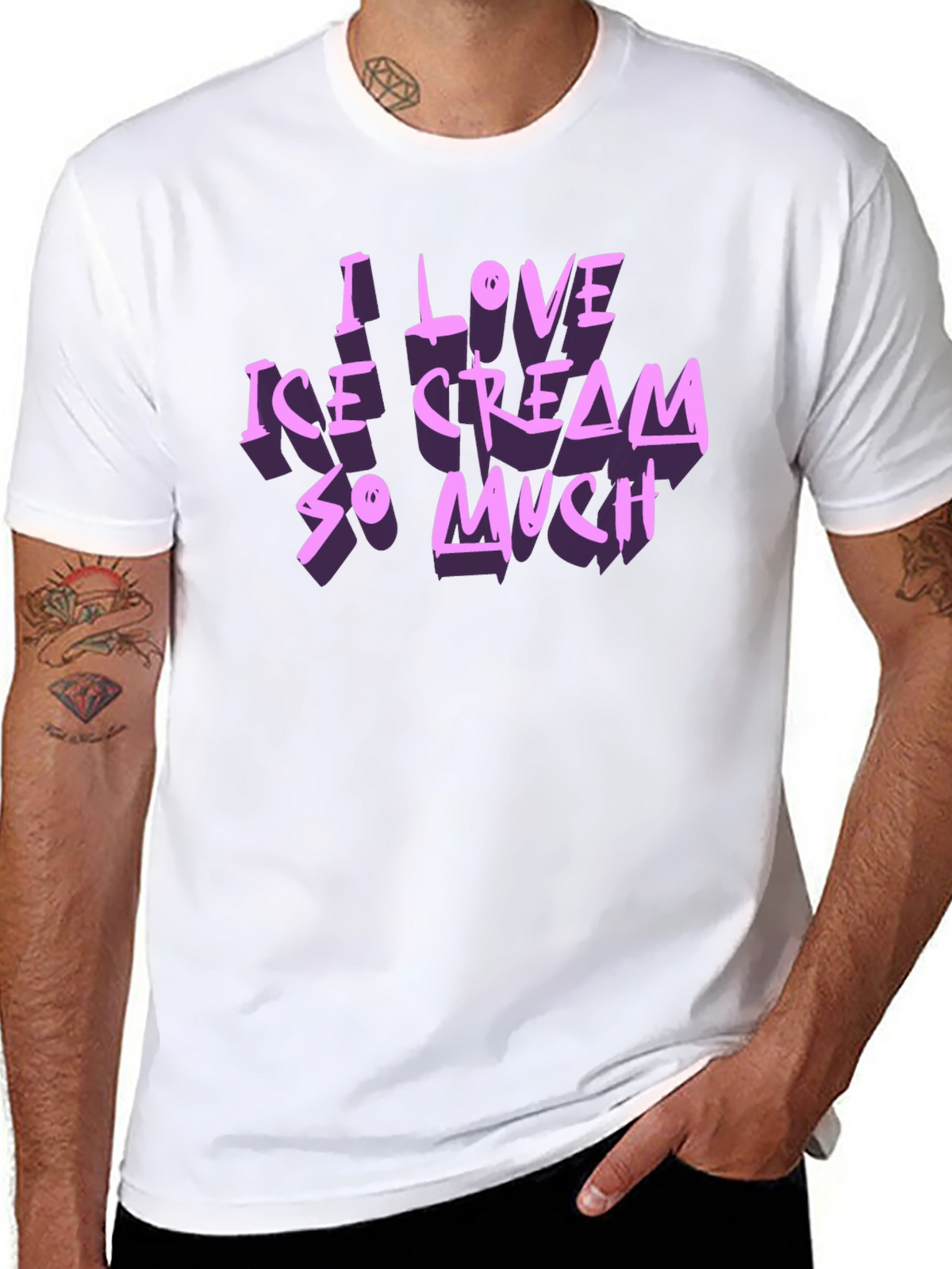 I Love Ice Cream So Much Graphic T-Shirt