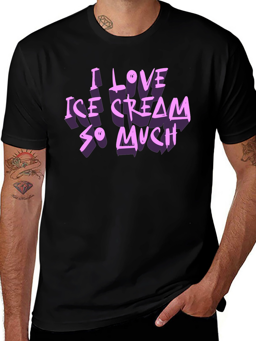 I Love Ice Cream So Much Graphic T-Shirt