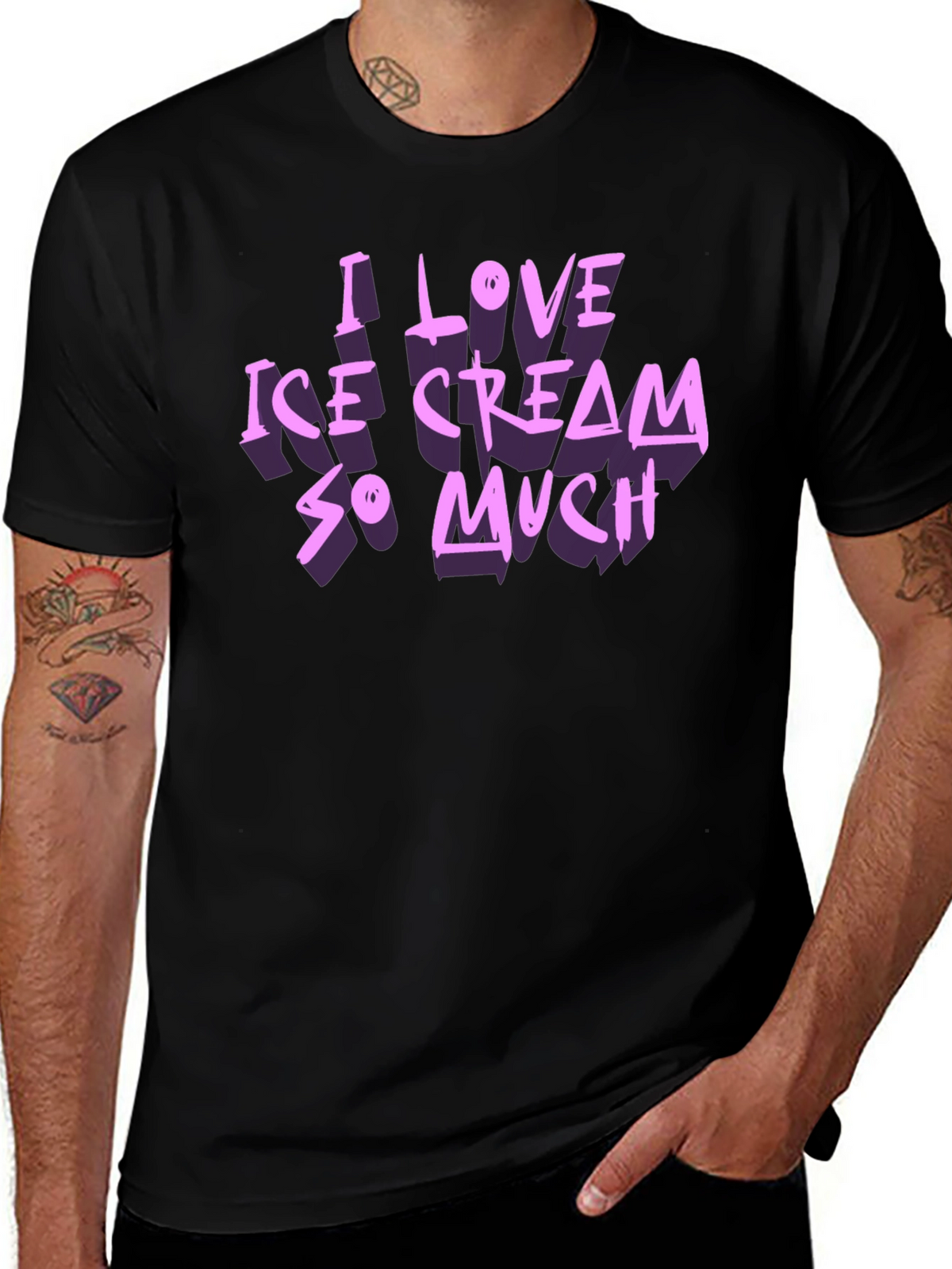 I Love Ice Cream So Much Graphic T-Shirt