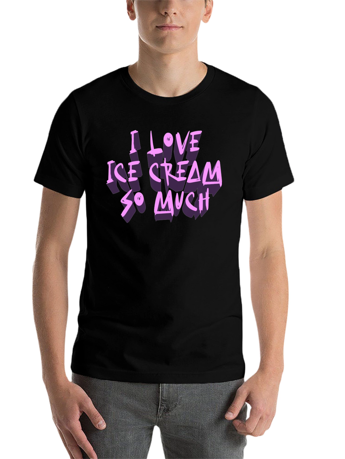 I Love Ice Cream So Much Graphic T-Shirt