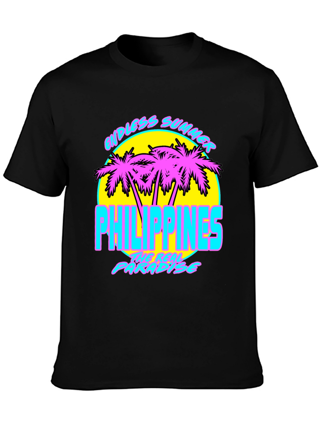 Endless Summer Philippines T-Shirt Retro Palm Tree Design