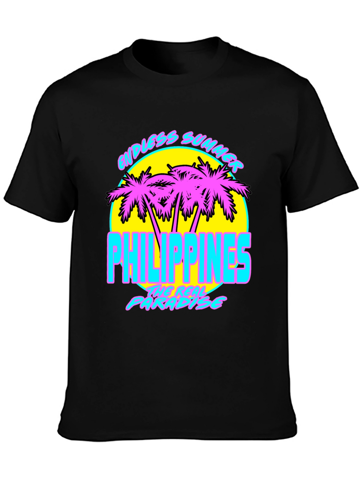 Endless Summer Philippines T-Shirt Retro Palm Tree Design