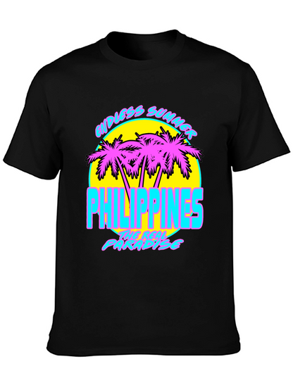 Endless Summer Philippines T-Shirt Retro Palm Tree Design