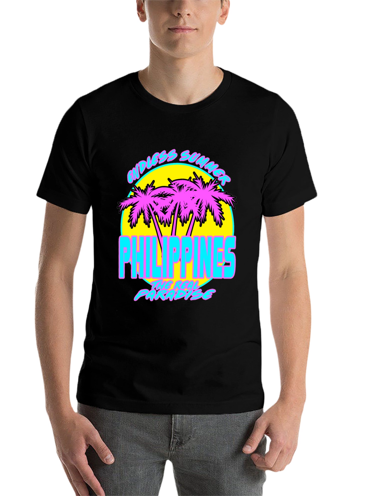 Endless Summer Philippines T-Shirt Retro Palm Tree Design