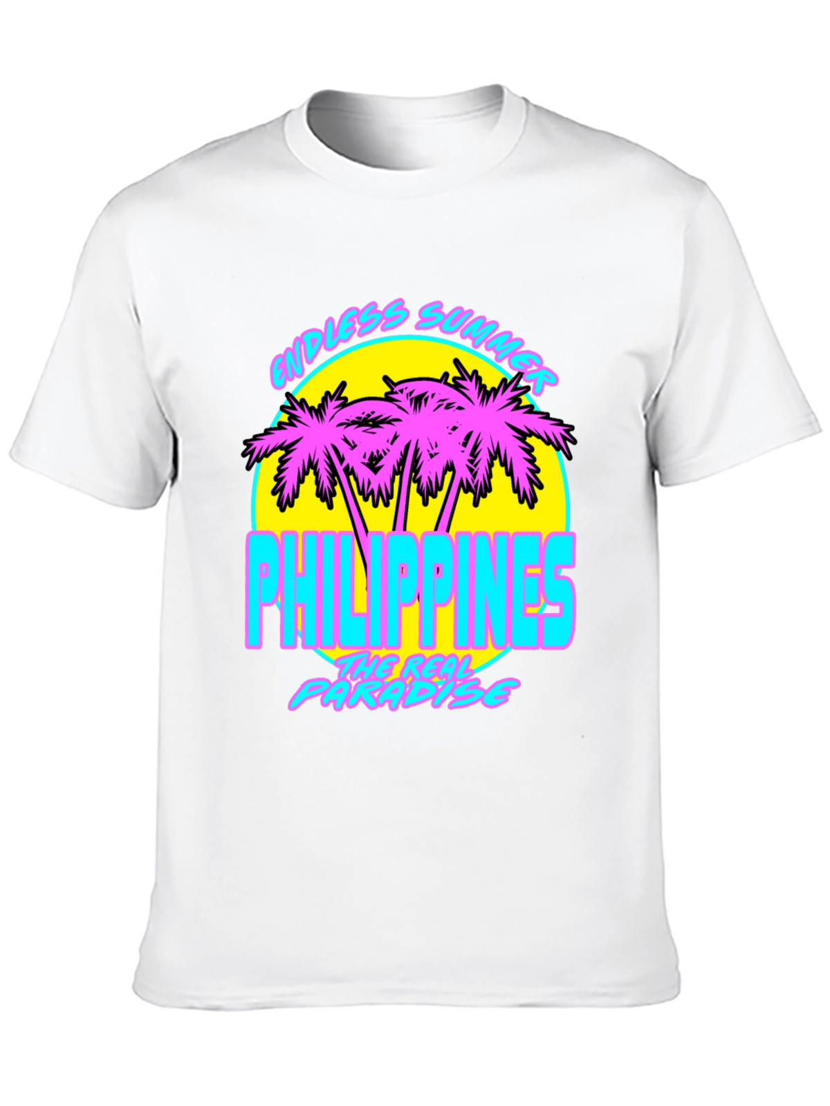 Endless Summer Philippines T-Shirt Retro Palm Tree Design