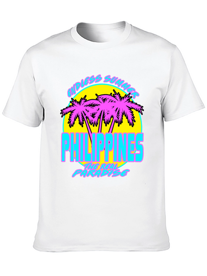 Endless Summer Philippines T-Shirt Retro Palm Tree Design
