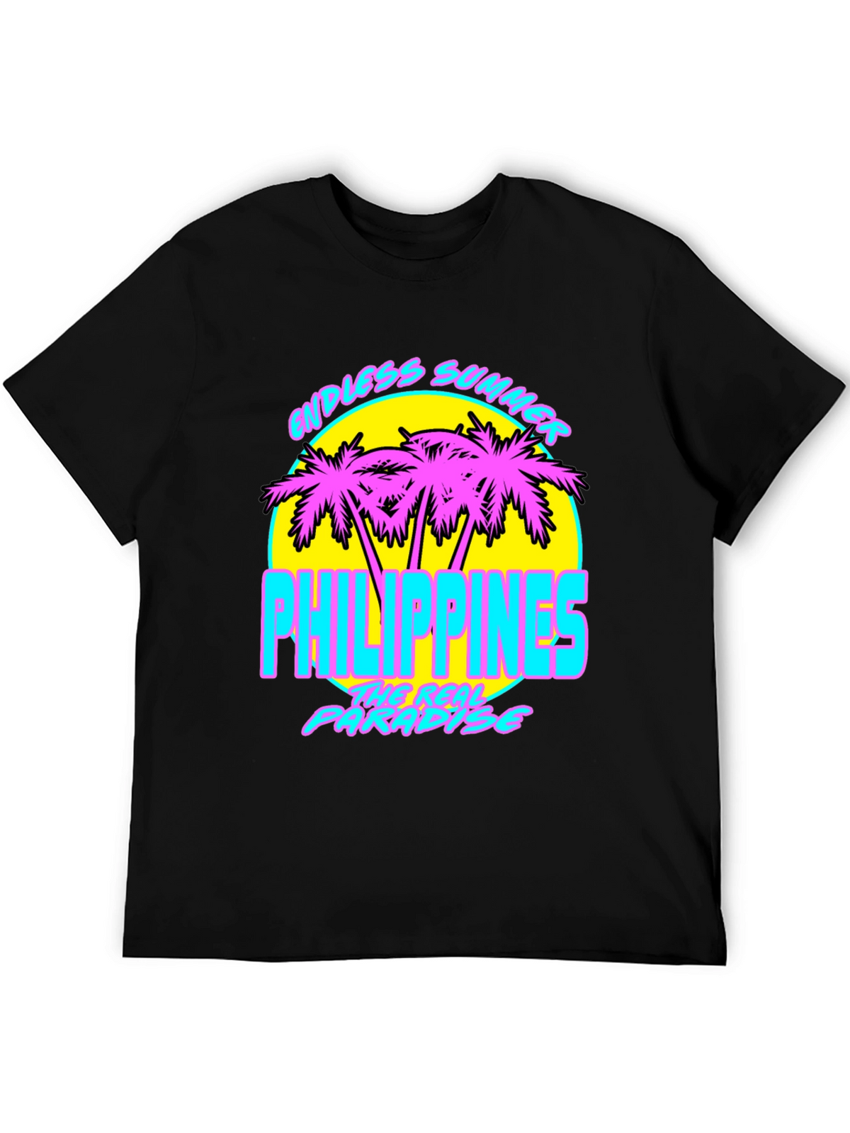 Endless Summer Philippines T-Shirt Retro Palm Tree Design