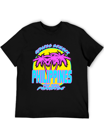Endless Summer Philippines T-Shirt Retro Palm Tree Design
