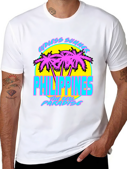 Endless Summer Philippines T-Shirt Retro Palm Tree Design