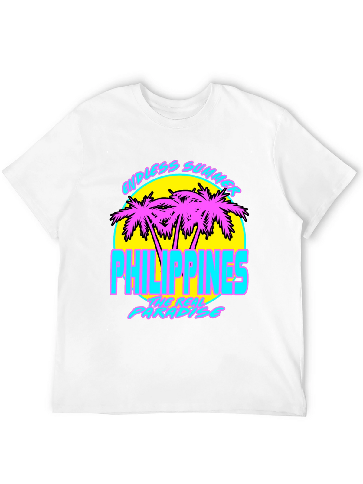 Endless Summer Philippines T-Shirt Retro Palm Tree Design