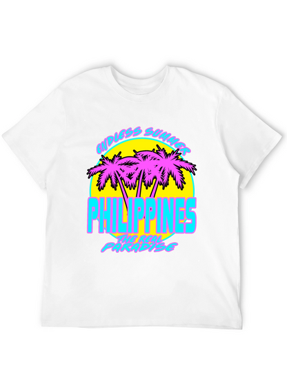 Endless Summer Philippines T-Shirt Retro Palm Tree Design